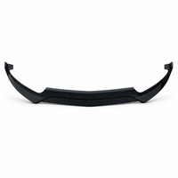 Splitter Bumper Depan Mobil W205 Gloss Black Carbon Fiber Look Spoiler Dagu Depan untuk Mercedes Benz C Class W205 2015-2023