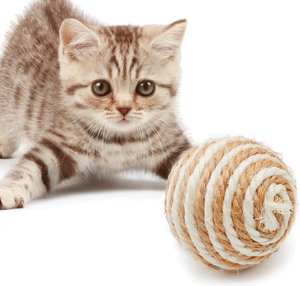 कारखाने की सस्ती कीमत कपास हेम्प च्यू डॉग खिलौना सूक्ष्म खिलौना सिसल बॉल टीज़र च्यू खिलौना बिल्ली दांत गेंद - Product Image 6