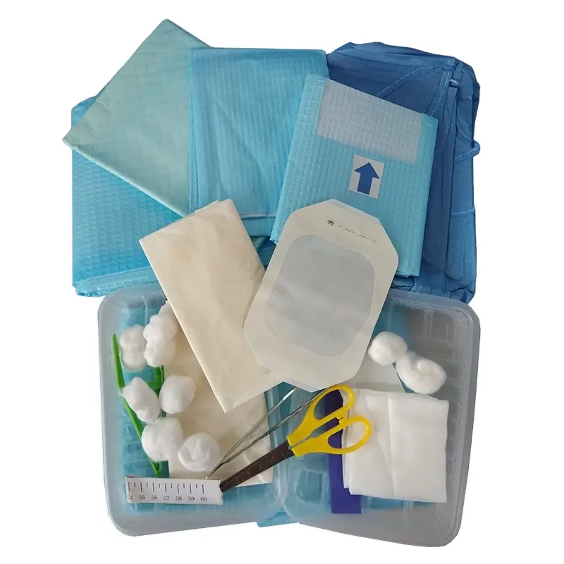 Одноразовый базовый перевязочный набор, хирургический набор для оказания медицинской помощи, венозный прокол, стерильный перевязочный набор
