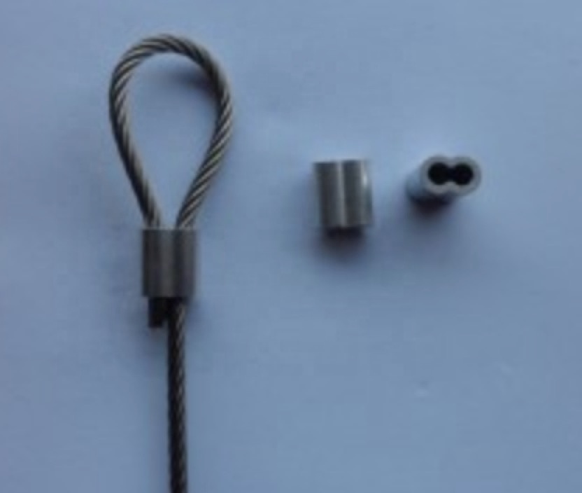 BOBO Machine hydraulic steel cable wire rope sling making pressed shown in a detail photo for this news article