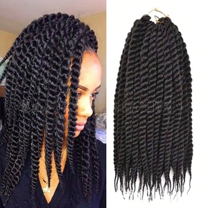 Extensiones de Cabello Sintético Ombre para Trenzas Senegalesas, Crochet, Twist Cubano, en Paquetes de 14, 18 y 22 Pulgadas, Gran Venta - Product Image 1