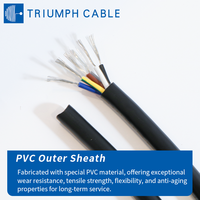 Kabel Kontrol PVC UL2733 Hook up 12/14/16/18/20/22AWG Multicore 2/3/4/5/6/7 Konduktor Kawat Listrik untuk Produsen LED