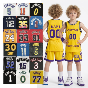 2627 Nueva <span class=keywords><strong>Camiseta</strong></span> Deportiva de Secado Rápido con Bordado Personalizado de James Bryant 24, Ja Morant 12, Curry 30, Doncic 77 para Niños, Camisetas de <span class=keywords><strong>Baloncesto</strong></span> para Jóvenes - Product Image 2