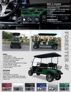 Nuevo venta al por mayor Off Road Scooters HDK Evolution 4 Seaters UTV Buggy Precio Turista 48V Motor Carrito de golf eléctrico - Product Image 4