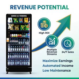 High Tech Vending Locker 24 7 <b>Remote</b> Monitoring Anti Theft Design Fresh Snack Dispenser For Airport AI Vending Cabinet - Product Image 4
