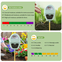 AUCUNE batterie requise 4 en 1 nutriment/lumière/ph/humidité testeur de nutriments du sol semis outil de test de sol de culture de légumes