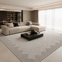 Tapis rectangulaire 3D de luxe moderne de grande taille, fabriqué à la machine, pour la décoration de la maison, du salon, de la chambre des adolescents et du couloir