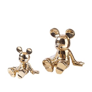 Modèle de poupée de dessin animé en résine de style nordique moderne de luxe léger <span class=keywords><strong>Mickey</strong></span> <span class=keywords><strong>Mouse</strong></span> Ornement écologique pour chambre de Noël - Product Image 5