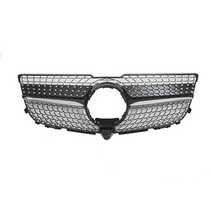 กระจังหน้ารถยนต์เมอร์เซเดส-เบนซ์ X204 สีดำเงิน ทำจากพลาสติก ABS สำหรับ GLK260 300 350 ปี 2013-2015 - Product Image 3