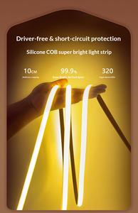 หลอดไฟแบบ COB พร้อมกาวในตัว 220v หลอดไฟเส้นตรงสำหรับภายนอกอาคาร กันน้ำ หลอดไฟซิลิโคนแบบยืดหยุ่น พร้อมแถบไฟ LED - Product Image 5