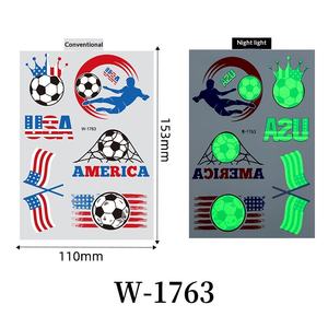 Autocollant de tatouage temporaire transfrontalier 2026 pour le visage, imperméable, drapeau national, football, club, soutien, États-Unis, Canada, Mexique - Product Image 5