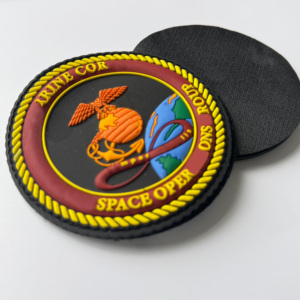 B2B Export Factory Tailor Printed 2D Soft Rubber Polyvinyl Chloride Sewn On Washable Uniform Tag pvc patch - Product Image 1