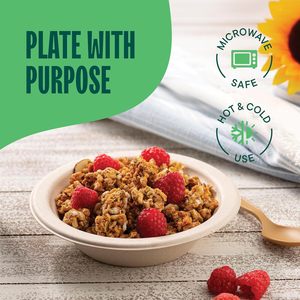 100% ciotole per zuppa monouso compostabili 12 once di piatti alimentari biodegradabili biodegradabili ecologici pesanti - Product Image 3