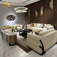 Direct usine haut de gamme moderne de luxe 1 + 2 + 3 ensemble de canapés en bois massif dernière conception pour salon hôtel appartement villa