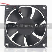 Ventilateur axial de refroidissement OEM ODM AD0712UB-A70GL pour 12V DC 0.24A 70x70x25MM 7CM 2 fils, double roulement à billes, haut débit d'air 4500RPM 38.9CFM