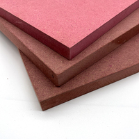 Panneau MDF à âme rouge en mélamine ignifuge et résistant à l'humidité de 3 mm, design moderne, qualité supérieure, fibre de bois pour cuisine, E1