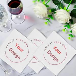Serviettes <span class=keywords><strong>de</strong></span> Cocktail Personnalisées en Papier Vierge 2 Plis pour Anniversaires et Mariages – 50 à 1000 Pièces avec Impression <span class=keywords><strong>Photo</strong></span> et Logo sur Papier Téléchargeable - Product Image 6