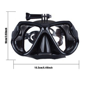 Snorkeling Mask With Camera Mount Waterproof Anti Fog 180 Wide View For Adults Diving Goggles - Product Image 3