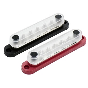 Barras colectoras Terminal de 300 amperios Línea de bloque de distribución de energía Barra colectora eléctrica de 12V 7 X Poste M6 para coche Barco marino - Product Image 1