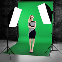 Kit d'éclairage Softbox Photographie Équipement de studio photo continu Douille E27 Ampoule d'éclairage vidéo 5500K pour filmer des portraits