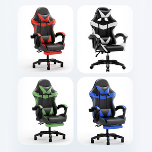 Gaming Chair <b>Office</b> Chair Reclining Chair With Sponge Filling 145 Degree Tilt Support Massage Function For <b>Computer</b> Use - Product Image 5