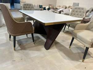 Mesa de Comedor Artesanal con Diseño de Onda - Product Image 3