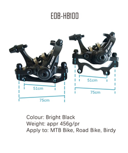 ZOOM DB680 jeu de freins à disque en alliage mécanique nouveau vtt VTT vélo de route avec Force de freinage élevée à double face - Product Image 2