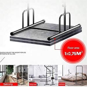 CooSport bangku dapat diatur berat badan berdiri dalam ruangan tinggi daya rak jongkok berdiri angkat berat rak tarik atas Bar - Product Image 3