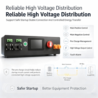 BMS Haute Tension 96S 128S 256S 96V 400V 1024V 200A 300A 600A Maître et Esclave Commercial ESS RS485 CAN LCD BT LiFePO4 Automatique