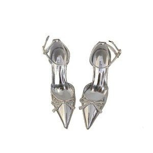 Heeled Sandals Shallow Mouth Comfort Shoes for Women <b>Large</b> Size Black Lace up Girls Pointed Stiletto High Chaussure Femme - Product Image 6