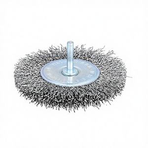 <span class=keywords><strong>Brosse</strong></span> industrielle en fil d'acier de 4 pouces (100 mm) avec tige de 1/4 de pouce pour <span class=keywords><strong>perceuse</strong></span>, idéale pour le nettoyage des peintures, des jantes, de la rouille et des soudures. - Product Image 3