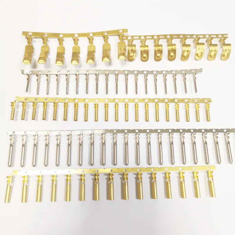 Crimp Terminal Brass Terminal Connector 4.2mm 2.54mm 2.5mm Pin Female Metal Small 4P Metal Stamping Wire Connector Terminal