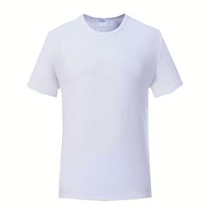 Camiseta Sublimable en Blanco, 100% Poliéster, para Publicidad Empresarial, Promocional, Camisetas de Trabajo Cortadas, Logotipo Personalizado, Camisetas Sublimadas - Product Image 4