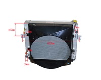 Pièces de chariot élévateur F30QD345000 Refroidisseur d'huile hydraulique Radiateur en aluminium pour Baoli/498BPG