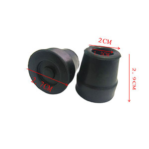 Embout de canne de marche Cleye 13 mm en caoutchouc noir antidérapant, remplacement pour bâtons de randonnée - Product Image 4