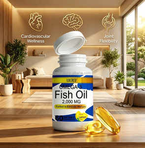 Huile de poisson Oméga-<span class=keywords><strong>3</strong></span> en gélules molles 2000mg à marque privée, triple concentration, huile de poisson des grands fonds, sans mercure, solution d'usine OEM - Product Image 5