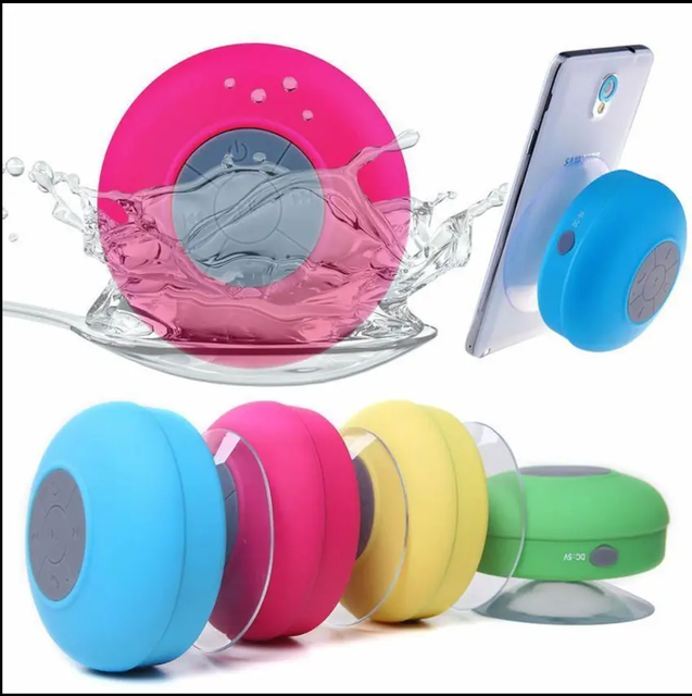 Wholesale High Quality Shower Wireless BT Speaker Round Outdoor Loudspeaker Mini Wireless Speaker for Car Bathroom Office Beach