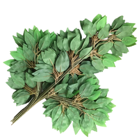 Feuilles de Ficus Artificielles Faites à la Main en Plastique Vert pour Mariage, Nouvel An Chinois, Rentrée Scolaire, Décoration Maison Moderne, Durables et Légères