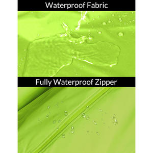 Veste de randonnée, de cyclisme et de course à pied unisexe coupe-vent imperméable réfléchissante pliable légère à fermeture éclair avec capuche Logo personnalisé - Product Image 3