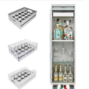 Vliegtuigdienst Van De Luchtvaartmaatschappij Inflight Vliegtuig Half Formaat Catering Maaltijd <span class=keywords><strong>Trolley</strong></span> Karretje - Product Image 3