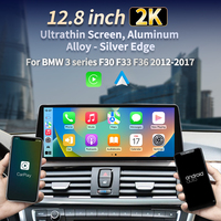 Autoradio Android 12,8 pouces, navigation GPS multimédia, vidéo voiture, Carplay pour BMW Série 3 F30 F33 F34 F36 2012-2017 NBT