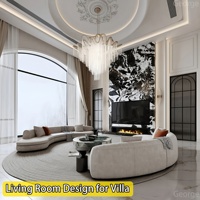Conception d'intérieur de maison personnalisée de style moderne et luxueux, rendu 3D pour toute la maison, services de conception d'intérieur à guichet unique
