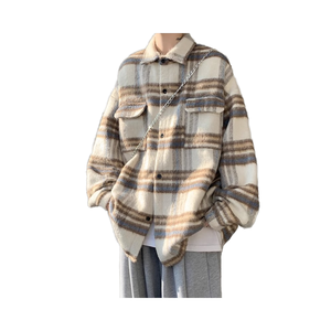ให<span class=keywords><strong>ม</strong></span>่ฤดูใบไม้ผลิฤดูใบไ<span class=keywords><strong>ม</strong></span>้ร่วงขนาด XL แจ็คเก็ตลายสก๊อตเกาหลีกระดุมแถวเดียวเสื้อลำลองลำลองผ้าใยสังเคราะห์แพคเกจเดียวรวม - Product Image 2