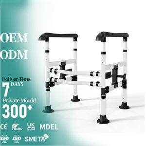 Barre d'appui <span class=keywords><strong>de</strong></span> sécurité anti-chute sans perçage, antidérapante, pour toilettes, en acier à haute teneur en carbone, capacité <span class=keywords><strong>de</strong></span> 300 lb - Product Image 1