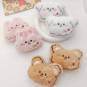 เข็มกลัดตุ๊กตาสัตว์ขนาดเล็ก 3 แบบ รูปขนมปัง คุกกี้ หมี กระต่าย อนิเมะ ของเล่นตุ๊กตาขนนุ่ม พวงกุญแจ ติดกระเป๋าเด็ก - Product Image 4