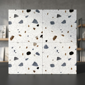 Baldosas de Cerámica Rústicas de Terrazo de 40x40cm, Porcelana Esmaltada, Superficie Interior Mate y Brillante - Product Image 1