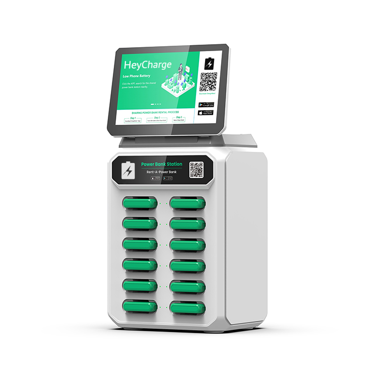 12 Slots Charging Station with screen
