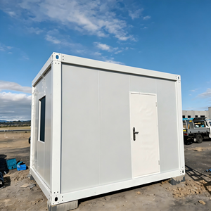 Casa Contenedor Prefabricada de Paquete Plano, Bajo Costo de Transporte Marítimo, Oficina Portátil, Dormitorio, Caseta de Guardia, Cabina de Vivienda con Panel Sándwich - Product Image 1