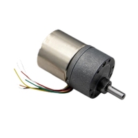 Motor Gearbox DC 24V 37mm Kecil yang Dapat Disesuaikan dari Pabrik untuk Sepeda Listrik, Rumah Pintar, Perahu & Aplikasi Kipas