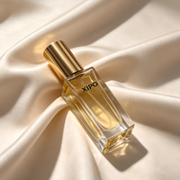 Flacon de parfum en verre carré vide de luxe personnalisé de 30 ml avec impression sur écran, emballage élégant